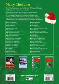 Preview: Merry Christmas für Keyboard (mit 2 Playback CDs)